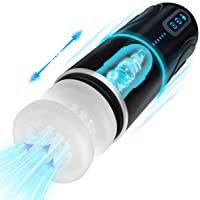 Masturbador Masculino Copa Telescópico Automático- Masturbador Masculino de Rotación Eléctrica PALOQUETH Juguete Sexual…